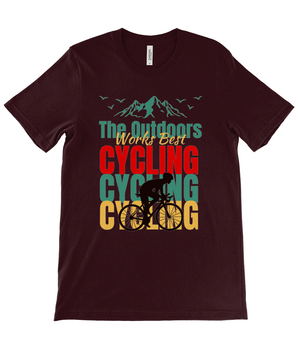 Men's Cycling T Shirt Cyclist Shirt The Outdoors Works Best